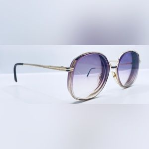 Vintage NW 1314 Gold Oval Sunglasses Frames Only